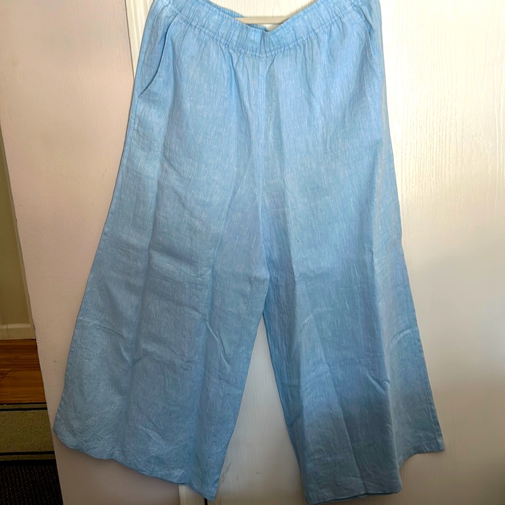 Vineyard Vines wide leg linen pants